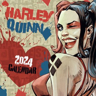 Oficiální nástěnný kalendář 2024 DC Comics: Harley Quinn s plakátem (SQ 30,5 x 30,5|61 cm)
