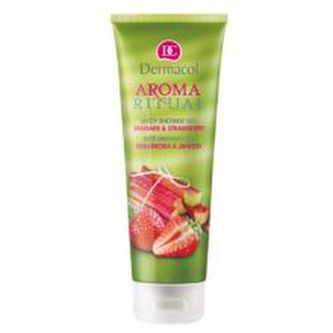 Dermacol Aroma Ritual Sprchový gel Rhubarb & Strawberry 250 ml pro ženy