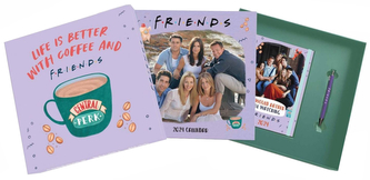 Dárkový set Friends - Přátelé: Kalendář - diář - propiska (32 x 32 x 14 cm)