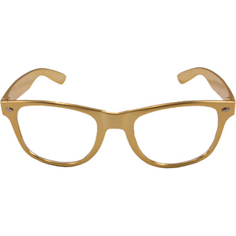 Plastové brýle - zlaté