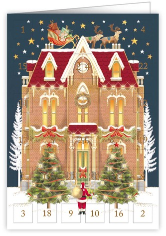 QUIRE PUBLISHING Přání adventní kalendář 6374 QP  - vánoční