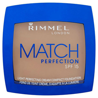 Rimmel London Match Perfection Makeup Compact Foundation SPF15 7 g 100 Ivory pro ženy