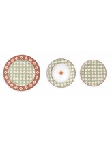 Jídelní porcelánová 18-ti dílná sada talířů LE CEMENTINE QUADRELLA BRANDANI