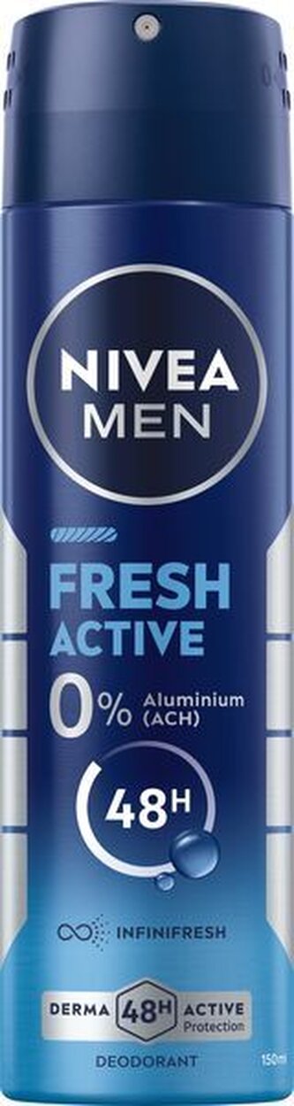 Nivea Men Fresh Active Deodorant 48h 150 ml pro muže Nivea Men Fresh Active Deodorant 48h 150 ml pro muže