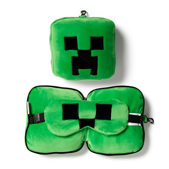 Cestovní polštář a maska na oči  Relaxeazzz - Minecraft Creeper