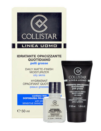 Collistar Men pleťový krém Anti-Wrinkle Cream 50 ml + balzám po holení After-Shave Sensitive Skin 15 ml