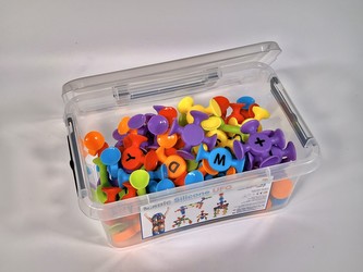 CONSTRUCT EDU SAJETO UFO silikonová stavebnice 80 dílů