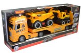CITY SERVICE CAR - 1:12 Tahač s bagrem a nákladním autem