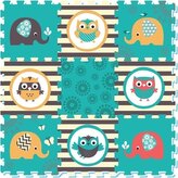 Pěnové puzzle Sloni a sovy 9 ks