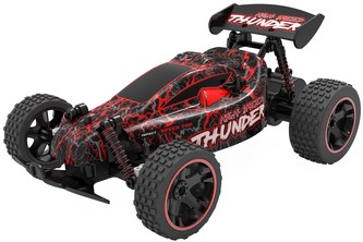 RC terénní auto buggy 1:18 LUMINOUS RACING 2,4GHz - ČERVENÉ
