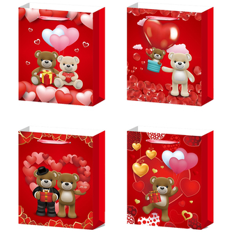 Dárková taška M - Medvědi+srdce