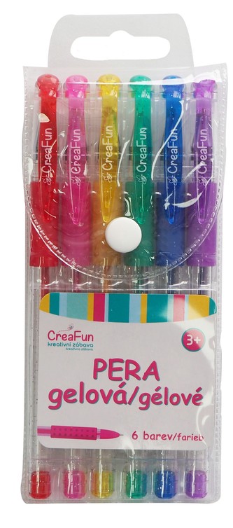 CreaFun - Gelová pera 6 barev
