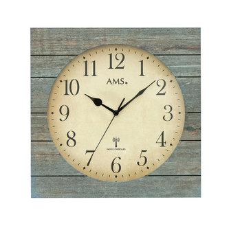 Designové nástěnné hodiny 5549 AMS řízené rádiovým signálem 34cm