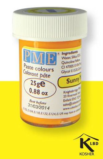 PME gelová barva - zářivě žlutá - PME