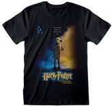 Pánské tričko Harry Potter: Plakát Dobbyho (L) černá bavlna