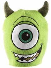 Zimní čepice s ušima Disney|Pixar|Monster University|Univerzita pro příšerky: Mike Face (univerzální)