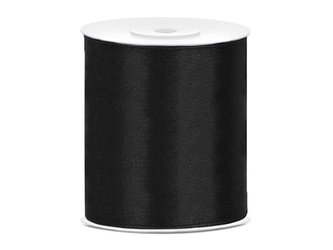 Saténová stuha černá 10 cm x 25 m