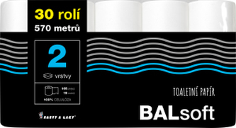 BALsoft 2vrstvý toaletní papír, 30 rolí