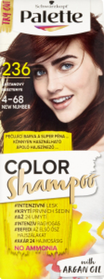 Schwarzkopf Palette Color Shampoo barva na vlasy 236 kaštanová, 50 ml