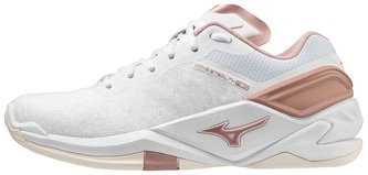 Mizuno WAVE STEALTH NEO / White / Rose / Snow White Velikost boty: 39.0/6.0