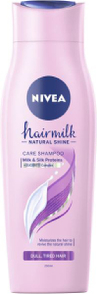 Nivea Hairmilk Natural Shine pečující šampon, 250 ml