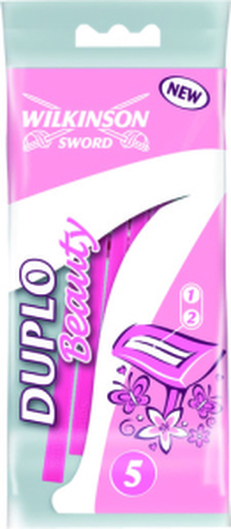 Wilkinson Sword Duplo Beauty jednorázové holítka, 2 břity, 5 ks