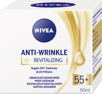 Nivea Anti-Wrinkle Revitalizing 55+ obnovující denní krém proti vráskám, 50 ml