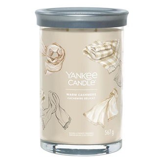 Svíčka ve skleněném válci Yankee Candle, Hřejivý kašmír, 567 g