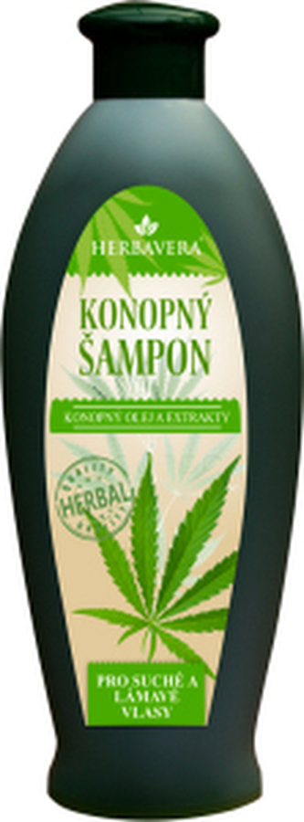 Herbavera konopný šampon na suché a lámavé vlasy, 550 ml