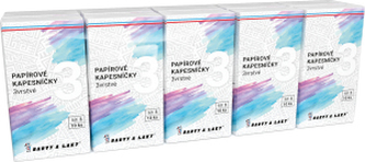 BALsoft 3vrstvé papírové kapesníčky, 10 × 10 ks