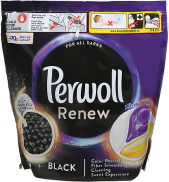 Perwoll kapsle na praní Renew Black, 32 praní