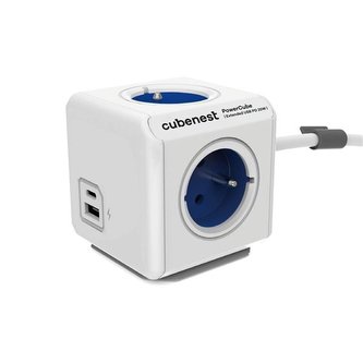 Prodlužovací přívod PowerCube Extended A+C, modrá