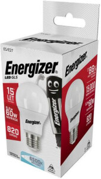 Energizer LED žárovka GLS, E27, denní bílá, 8,2 W jako 60 W