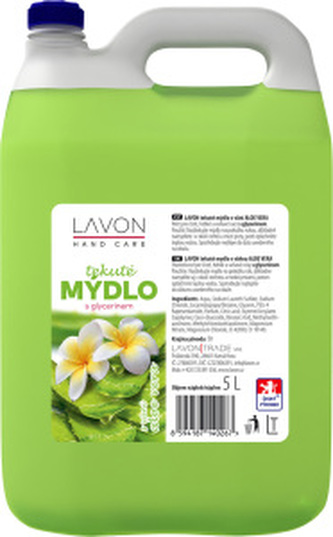 Lavon Hand Care Aloe Vera tekuté mýdlo, 5 l