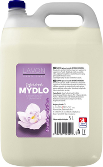 Lavon Hand Care Divoká orchidea pěnové mýdlo, 5 l