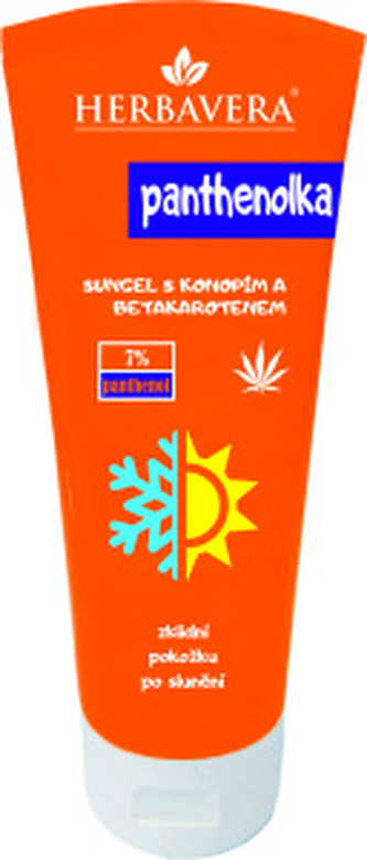 Herbavera Panthenolka gel po opalování s konopím a betakarotenem, 200 ml
