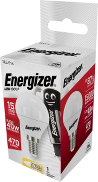Energizer LED žárovka Globe, E14, teplá bílá, 6 W jako 40 W