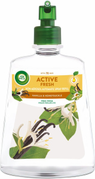 Air Wick Active Fresh nápň do difuzéru vodní báze, vanilka a zimolez, 228 ml