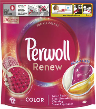 Perwoll kapsle na praní Renew Color, 32 praní
