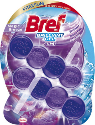 Bref Brilliant Gel Magic Breeze WC blok 3× 42 g