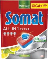 Somat tablety do myčky All in 1 Lemon & Lime, 100 ks.