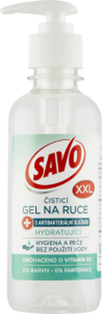 Savo Čistící gel na ruce s antibakteriální složkou, 250 ml