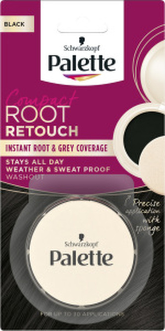 Schwarzkopf Palette Compact Root Retouch víceúčelový kompaktní pudr, Černý 3 g