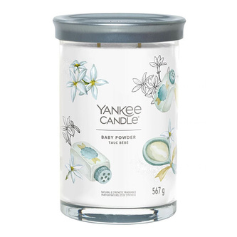 Svíčka ve skleněném válci Yankee Candle, Dětský pudr, 567 g