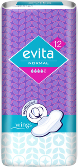 Evita Normal Wings, dámské vložky, 12 ks