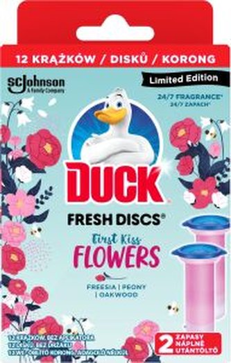 Duck Fresh Discs First Kiss Flowers WC blok, 36 ml