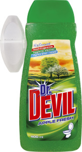 Dr. Devil Apple Fresh, WC gel + košíček, 400 ml Dr. Devil Apple Fresh, WC gel + košíček, 400 ml