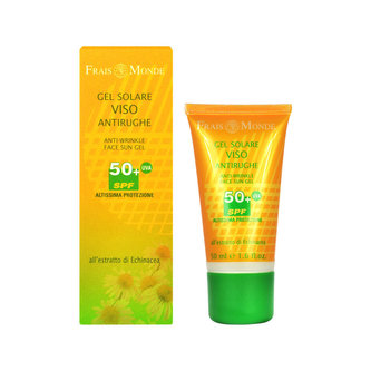 Frais Monde Anti-Wrinkle Face Sun Gel Opalovací přípravek na obličej SPF50+ 50 ml pro ženy Frais Monde Anti-Wrinkle Face Sun Gel Opalovací přípravek na obličej SPF50+ 50 ml pro ženy