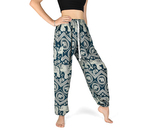 Kalhoty Joga SOLADA, petrolejové, sloni