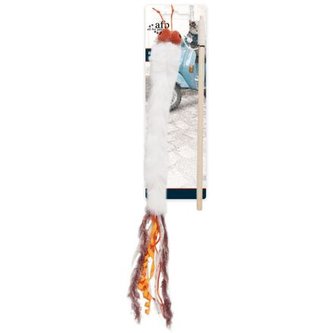 Dřevěná vábnička AFP Real Vintage s králičím ocáskem – se šantou